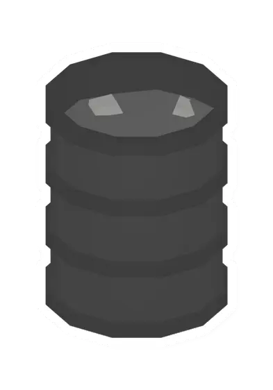 Black Flaming Barrel