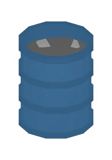 Blue Flaming Barrel