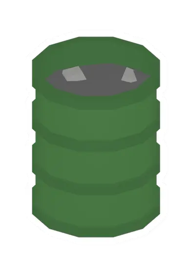 Green Flaming Barrel