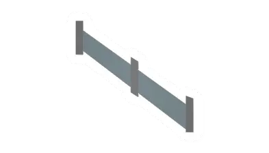 Metal Ramp Railing w/ Bulletproof Glass