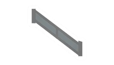 Reinforced Ramp Railing w/ Glass