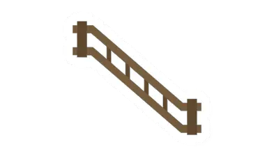 Pine Log Ramp Railing