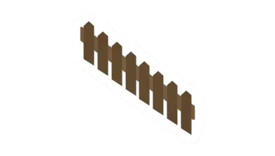Mirrored Pine Plank Ramp Railing