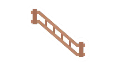 Maple Log Ramp Railing