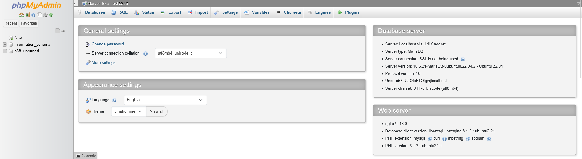 phpmyadmin